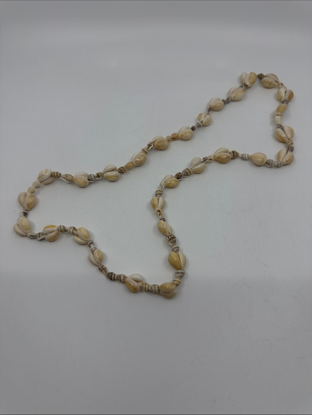 Handmade Beige Cowrie Shell Necklace - Women Jewelry
